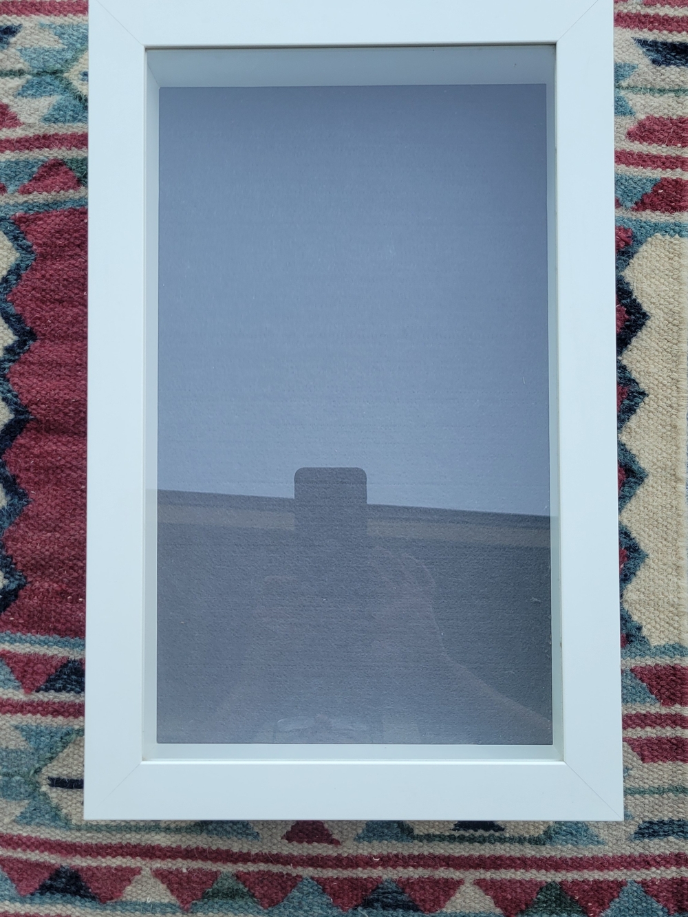 White Rectangular Picture Frame with Clear Glass